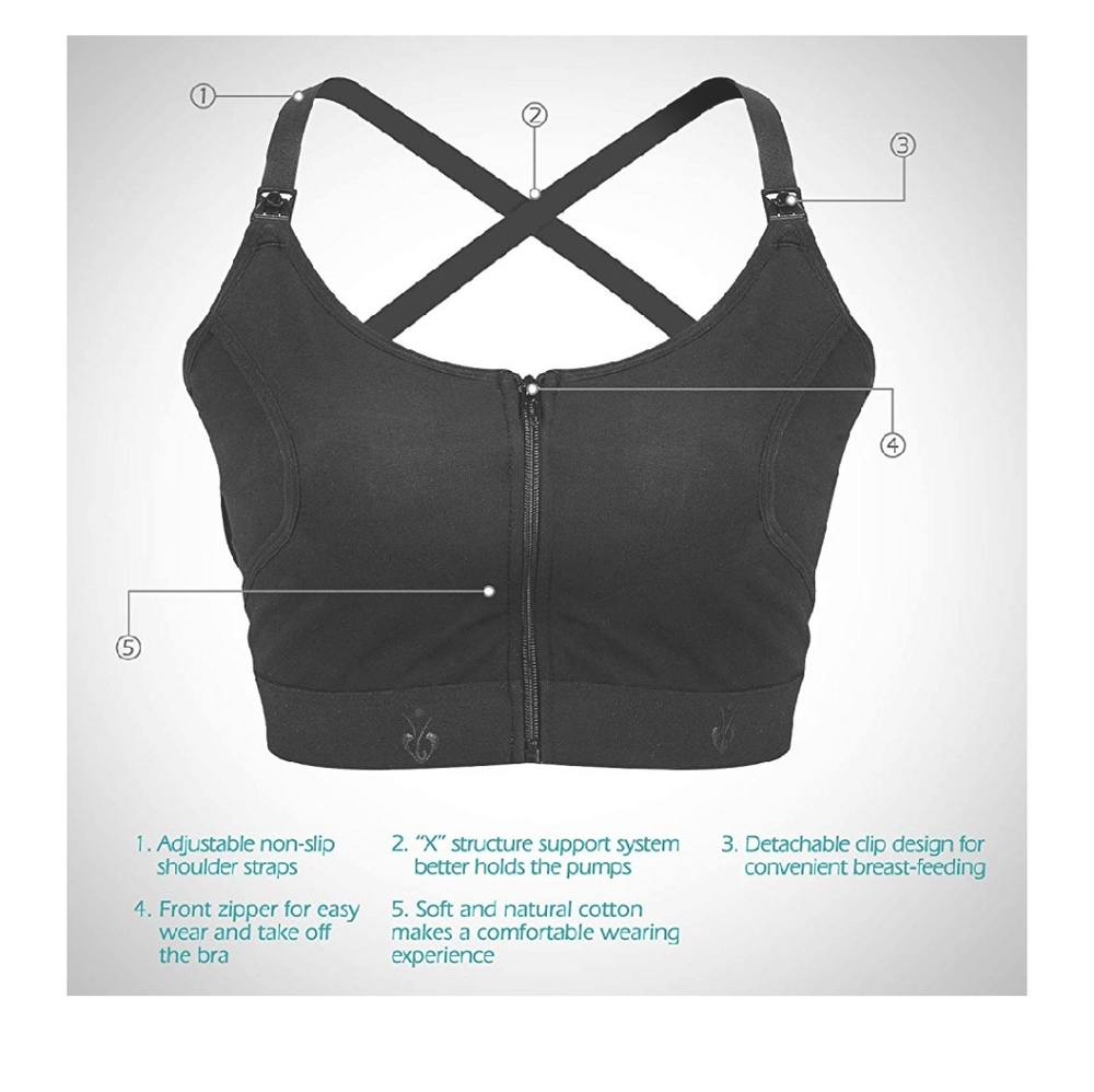 💕 Momcoz pumping and nursing bra NWT sz M & XL - Picture 6 of 7